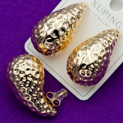 Серьги Xuping№1916 капли в цвете под золото куплю бижумаркет Харьков оптом.
