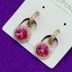 Серьги Xuping№1958 с кристаллом Swarovski розового цвета куплю оптом недорого бижумаркет.