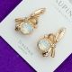 Серьги Xuping№1969 Swarovski цвета шампань на английском замке куплю оптом недорого бижумаркет.