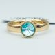 Кольцо Xuping№148 16р Swarovski голобого цвета на основе под золото куплю оптом медицинский сплав бижутерию.