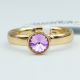 Кольцо Xuping№149 18р Swarovski сиреневого цвета на основе под золото куплю оптом медицинский сплав бижутерию.