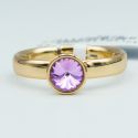 Кольцо Xuping№149 18р Swarovski сиреневого цвета на основе под золото куплю оптом медицинский сплав бижутерию.