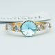 Кольцо Xuping№155 16.17.18.19р Swarovski синего цвета на основе под серебро куплю оптом медицинский сплав бижутерию.