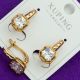 Серьги Xuping№2026 с белым цирконом куплю оптом медицинский сплав бижутерию.