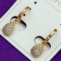 Серьги Xuping№2097 висюлька в виде капли с камнями куплю оптом медицинский сплав бижутерию.