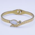 Браслет сталь№576 Bvlgari змея купить оптом долговечная бижутерия высокого качества.