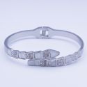 Браслет сталь№577 Bvlgari змея купить оптом долговечная бижутерия высокого качества.