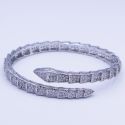 Браслет сталь№581 Д-16 см, Bvlgari змея купить оптом долговечная бижутерия высокого качества.