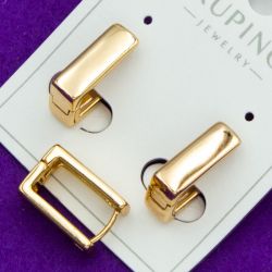 Серьги Xuping№2116 15 мм оригинальный дизайн куплю оптом медзолото медсплав сережки бижумаркет.
