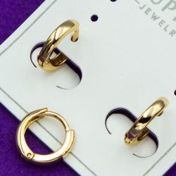 Серьги Xuping№2143 полукольцо под золото куплю бижутерию Харьков оптом.