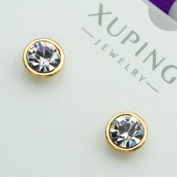 Серьги Xuping№2158 с камнем Swarovski куплю оптом сережки бижумаркет.