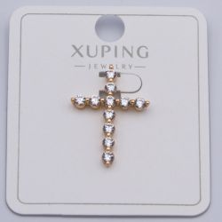 Крестик Xuping№401 под золото 18К бижутерия fashion jewelry недорого.