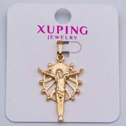Крестик Xuping№402 с распятием под золото 18К бижутерия fashion jewelry недорого.