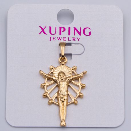 Крестик Xuping№402 с распятием под золото 18К бижутерия fashion jewelry недорого.