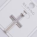 Крестик Xuping№411 выполненный в серебристом цвете бижутерию купить оптом недорого.