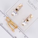 Серьги Xuping№2192 с белым цирконом на английском замке куплю оптом недорого бижумаркет.