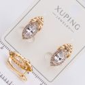 Серьги Xuping№2199 с камнем Маркиз на английской застежке ювелирная бижутерия Харьков оптом.
