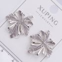 Серьги Xuping№2213 серьги-пусеты, имеющие форму стилизованных листьев клена ювелирная бижутерия Харьков оптом.
