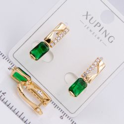 Серьги Xuping№2217 оригинальные на английской застежке с камнями ювелирная бижутерия Харьков оптом.