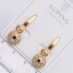 Серьги Xuping№2233 восьмиугольная звезда с цирконами ювелирная бижутерия Харьков оптом.