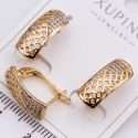 Серьги Xuping№2260 ажурные с мелкими цирконами на английской застежке от производителя мелкий опт.