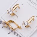 Серьги Xuping№2270 цветок с белым цирконом от производителя мелкий опт.