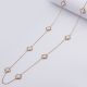 Цепочка сталь№685 60 см + удлинитель белый клевер в стиле Van Cleef & Arpels купить качественные украшения оптом.