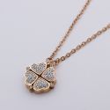 Цепочка сталь№727 45 см + удлинитель, оригинальный клевер Van Cleef & Arpels купить украшения высокого качества оптом.