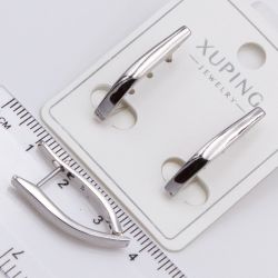 Серьги Xuping№2292 уголки под серебро от производителя купить оптом.