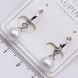 Серьги Xuping№2311 подвеска в виде белой жемчужины от производителя купить оптом.