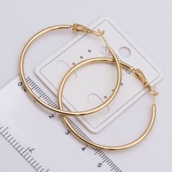 Серьги Xuping№2356 4.5 см гладкие серьги-кольца Конго купить бижутерию Харьков оптом.