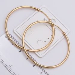 Серьги Xuping№2358 5 см гладкие серьги-кольца Конго купить бижутерию Харьков оптом.