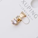Кулон Xuping№430 белый камень на основе под золото бижутерию купить оптом недорого.
