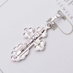 Крестик Xuping№441 с распятием под серебро бижутерию купить оптом недорого.