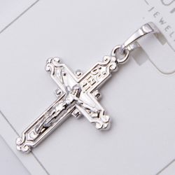 Крестик Xuping№462 с распятием под серебро бижутерию купить оптом недорого.
