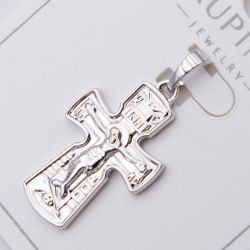 Крестик Xuping№463 с распятием под серебро бижутерию купить оптом недорого.