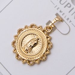 Кулон Xuping№466 овальная нательная иконка Дева Мария (Богородица) бижутерию купить оптом недорого.