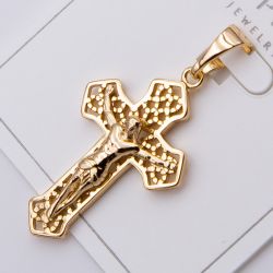 Крестик Xuping№469 ажурный крестик с распятием под золото бижутерию купить оптом недорого.