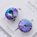 Серьги Xuping№2361 с голубым камнем Swarovski купить бижутерию Харьков оптом.