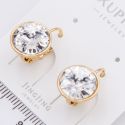 Серьги Xuping№2363 с белым камнем Swarovski купить бижутерию Харьков оптом.