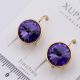 Серьги Xuping№2364 с фиолетовым камнем Swarovski купить бижутерию Харьков оптом.