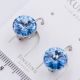Серьги Xuping№2366 с голубым камнем Swarovski купить бижутерию Харьков оптом.