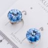 Серьги Xuping№2366 с голубым камнем Swarovski купить бижутерию Харьков оптом.