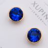 Серьги Xuping№2370 с синим камнем Swarovski купить бижутерию Харьков оптом.