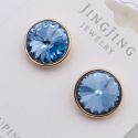 Серьги Xuping№2375 гвоздики с голубым камнем Swarovski купить бижутерию Харьков оптом.