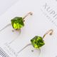 Серьги Xuping№2378 с яблоневым кубическим камнем Swarovski купить бижутерию Харьков оптом.