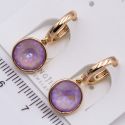 Серьги Xuping№2381 с розовым камнем Swarovski купить бижутерию Харьков оптом.