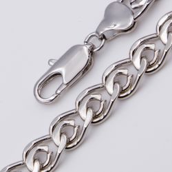 Браслет Xuping№109 20 см, 7 мм плетение лав купить ювелирную бижутерию Xuping оптом 