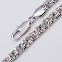 Браслет Xuping№111 20 см, 7 мм плетение бисмарк купить ювелирную бижутерию Xuping оптом 