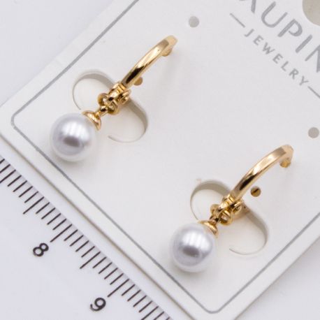 Серьги Xuping№2391 подвеска с белой жемчужиной купить бижутерию Харьков оптом.